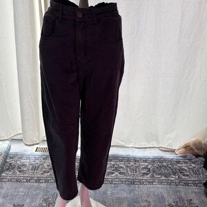 Black High-Waisted Barrel Jeans